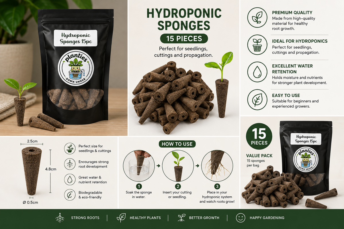 Hydroponic Sponges 15 Piece